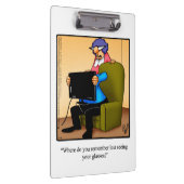 Optician Business Humor Klembord (Rechts)