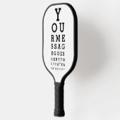 Optician Chart Aangepast bericht Pickleball Paddle (Links)