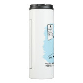 Optician Checkt Wall Chart Small Print Thermosbeker (Achterkant)