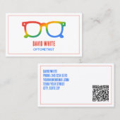 👓 Optician Custom QR Visitekaartje (Voorkant / Achterkant)