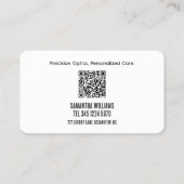 👁️ Optician Custom QR Visitekaartje (Achterkant)