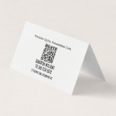 👁️ Optician Custom QR Visitekaartje (Achterkant)