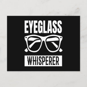 Optician Eyeglass Whisperer Glans Briefkaart