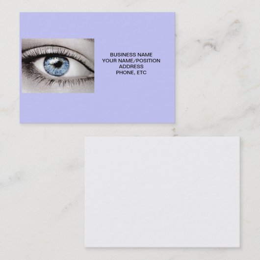 OPTICIAN OF ARTS VAN OPTOMITRY VISITEKAARTJE (Voorkant / Achterkant)