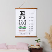 Optician Oogkaart Muur Hangend Wandkleed (Slaapkamer)