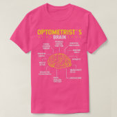 Opticien Brain Optomestry Glasses Oogkever 1 T-shirt (Design voorkant)