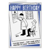 Opticien die een oogtest afgeeft (Voorkant)