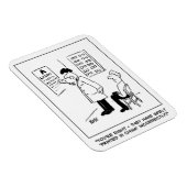 Opticien die een oogtest afgeeft magneet (Rechterzijde)