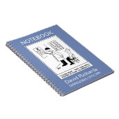 Opticien die een oogtest afgeeft notitieboek (Rechterzijde)