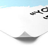 Opticien die een oogtest afgeeft poster (Hoek)