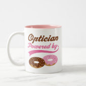 Opticien Funny Gift Tweekleurige Koffiemok (Links)
