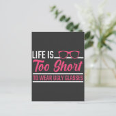 Opticien Humor Eye Doctor in de oogbril optometris Briefkaart (Staand voorkant)