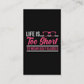 Opticien Humor Eye Doctor in de oogbril optometris Visitekaartje (Voorkant)