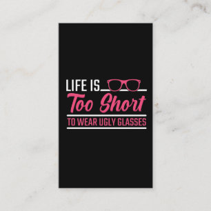 Opticien Humor Eye Doctor in de oogbril optometris Visitekaartje