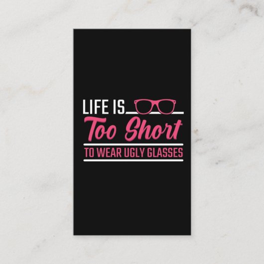 Opticien Humor Eye Doctor in de oogbril optometris Visitekaartje (Voorkant)