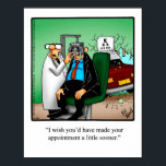 Opticien Humor Poster Gift "Spectickles"<br><div class="desc">Geniet van het verspreiden van het lachen met deze hilarische humor poster opticien kantoor cadeau van kunstenaar Bill Abbott; het zal een leuk cadeau voor iemand op je cadeaulijst maken! De cartoon "Spectickles" van Bill Abbott, de internationaal gesyndiceerde striptekening, is ook verschenen in Hallmark U.K., Reader's Digest, Zaterdag Evening Post...</div>