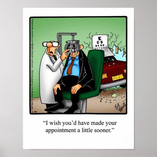 Opticien Humor Poster Gift "Spectickles" (Voorkant)