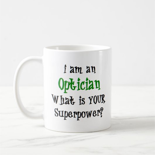 opticien koffiemok (Links)