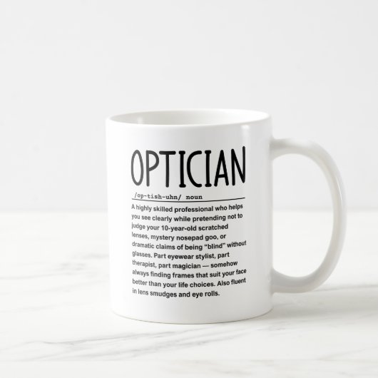 Opticien Koffiemok (Rechts)