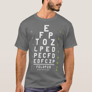 Opticien Oftalmoloog Funny Optics Eye Optometer T-shirt
