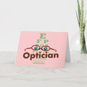 Opticien—Ooggrafiek Geschenken Kaart