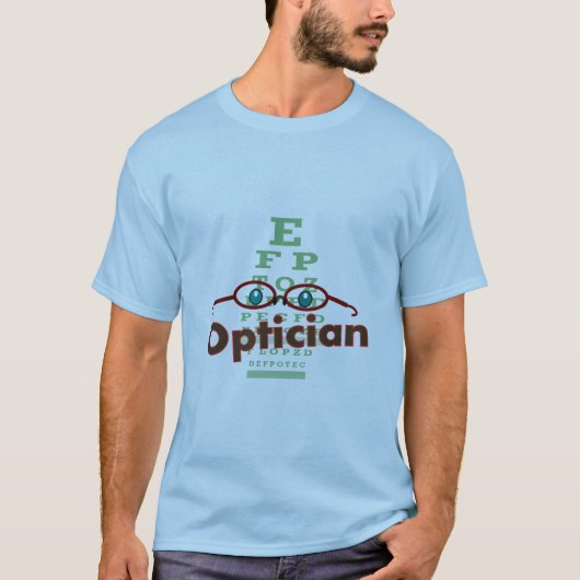 Opticien-Ooggrafieken T-shirt (Voorkant)