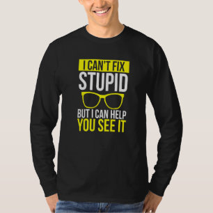 Opticien optometriekglas Whisperer Sunglazen O T-shirt