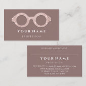 Opticien rokerige Roos Oogoogbolletjes Visitekaartje (Voorkant / Achterkant)