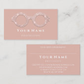 Opticien Roos OoglyOptische glazen blogger Visitekaartje (Voorkant / Achterkant)