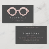 Opticien Roos Oogzorg Optische glazen grijs Visitekaartje (Voorkant / Achterkant)