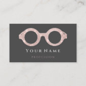 Opticien Roos Oogzorg Optische glazen grijs Visitekaartje (Voorkant)