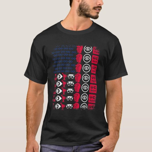 Opticien Tool Amerikaanse Vlag Trots 4e Juli Opti T-shirt (Voorkant)