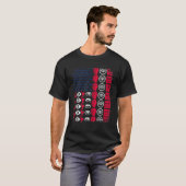 Opticien Tool Amerikaanse Vlag Trots 4e Juli Opti T-shirt (Voorkant volledig)