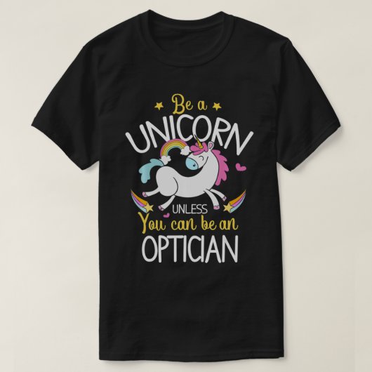 Opticien Unicorn Funny Outfit Opticien G T-shirt (Design voorkant)