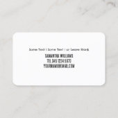 Opticien Visitekaartje (Achterkant)