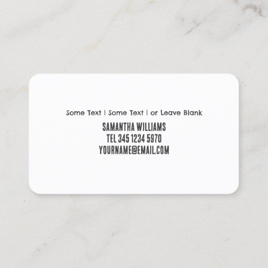 Opticien Visitekaartje (Achterkant)