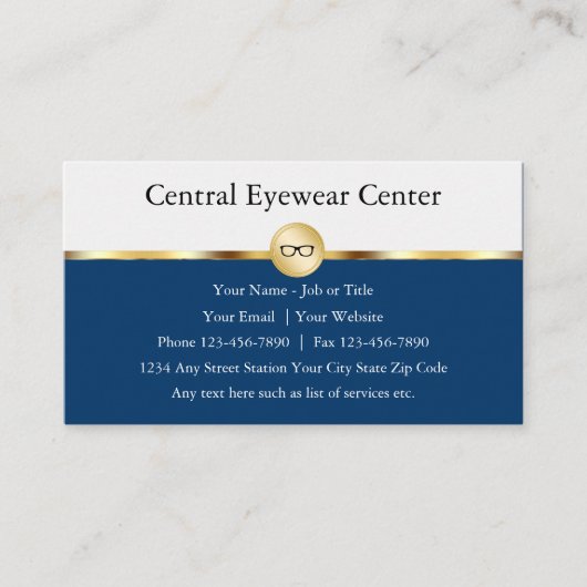 opticien Visitekaartjes (Voorkant)