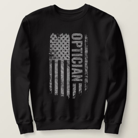 Opticien VS-vlag gedesigneerd met distressed look Trui (Design voorkant)