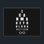 Opticien zien er beter uit briefkaart<br><div class="desc">Ben je opticien of opticien met oogtest en een bril? Dan is dit oogheelkundige opticaontwerp juist voor elke optometrist met optometrie. cadeau voor Kerstmis,  verjaardag en vrienden</div>