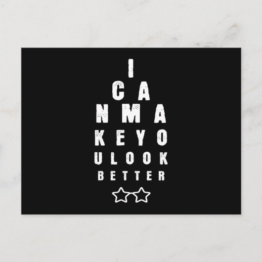 Opticien zien er beter uit briefkaart (Voorkant)