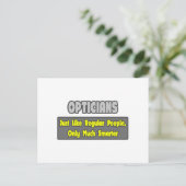 Opticiens ... Smarter Briefkaart (Staand voorkant)