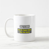 Opticiens ... Smarter Koffiemok (Links)