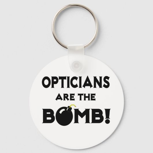 Opticiens zijn de bommen! sleutelhanger (Voorkant)
