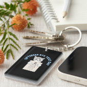 Opticus Oogtest Kat Optometrist Oogheelkunde Sleutelhanger (Voorkant Rechts)