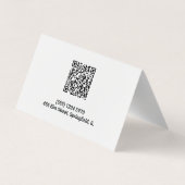 Opticus Optometrist Custom QR Visitekaartje (Achterkant)