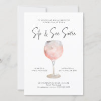 Optie 1: Sip & See Soiree Invitation