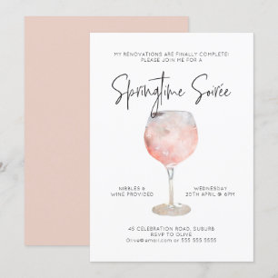 Optie 3: Springtime Soiree Invitation Kaart