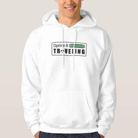Optie B Geactiveerde reizende sweatshirts Hoodie (Voorkant)
