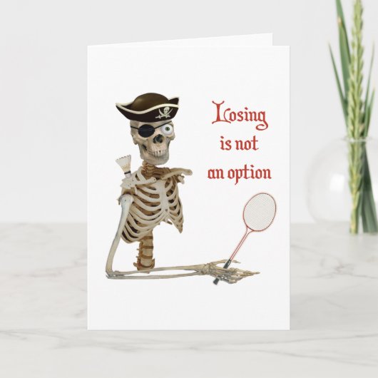 Optie Badminton Pirate Kaart (Voorkant)