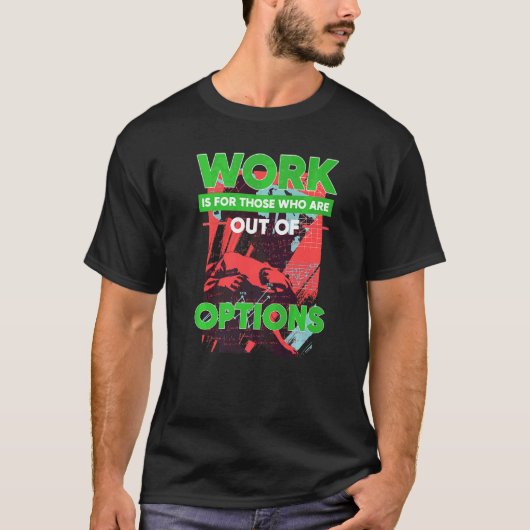 Optie van beursgenoteerde beleggers uit opties t-shirt (Voorkant)